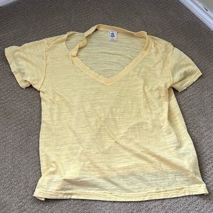 Free People XS yellow shirt